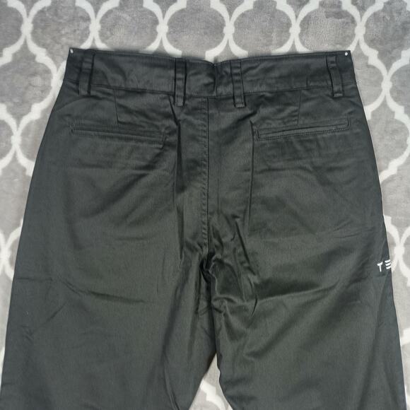 Tesla Pants Mens 34x30 Black Work Chino Uniform Work Employee Chino UNWORN - Picture 12 of 13